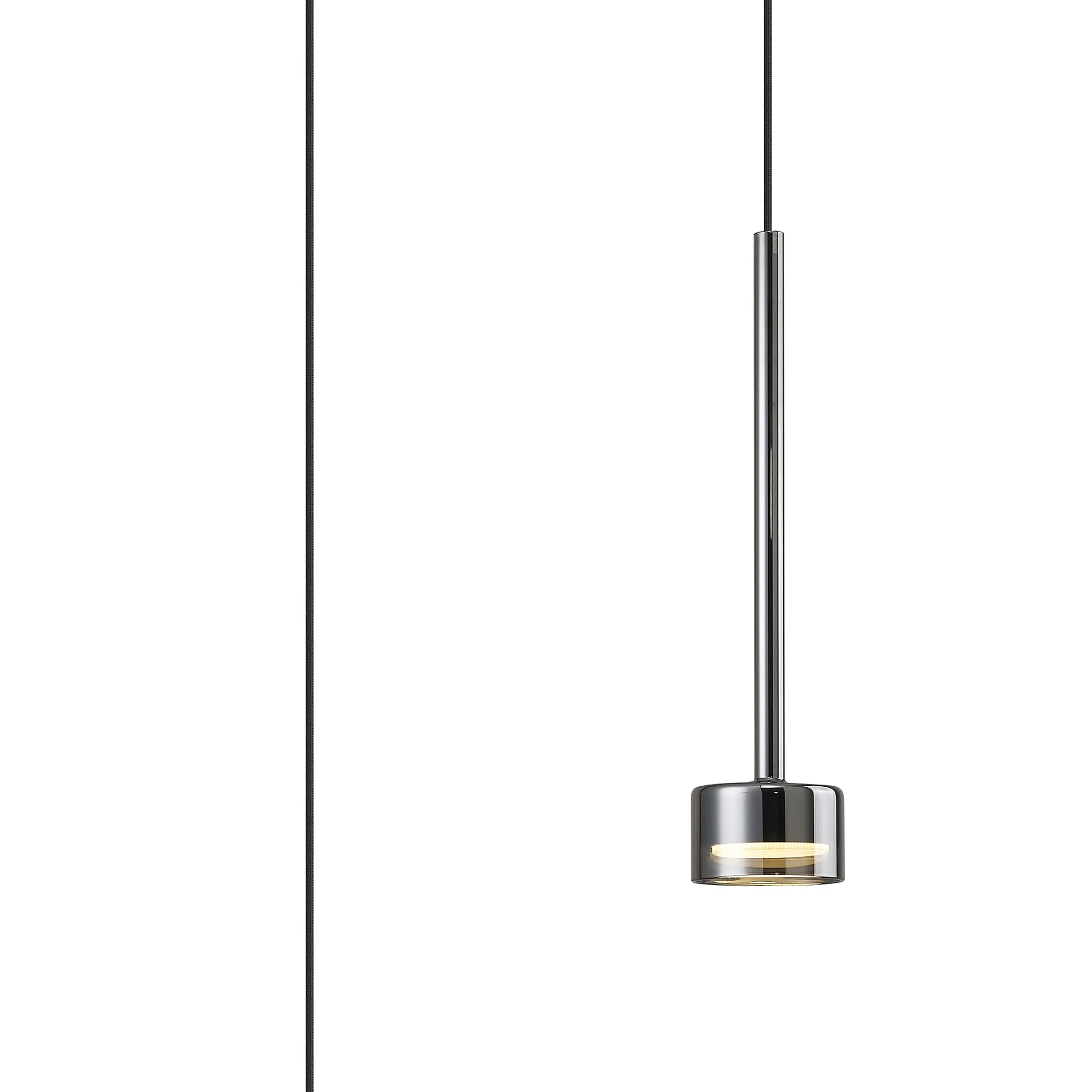 M7871/3000K  Tonic Assembly Pendant (WITHOUT PLATE) 1 Light 3000K Chrome/Chrome Glass